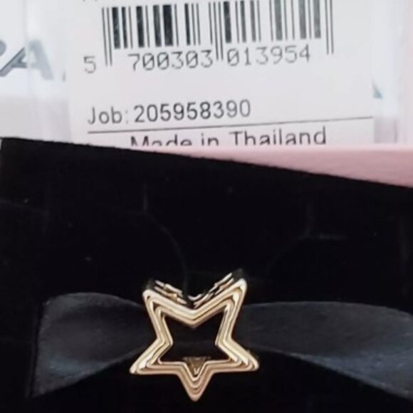 Authentic PANDORA *RETIRED AND RARE* 14K Gold Radiant Star Charm 752361C00 - Picture 5 of 15